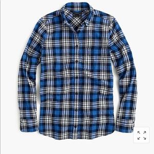 J.Crew Long Sleeve Button Down Plaid Boyfriend